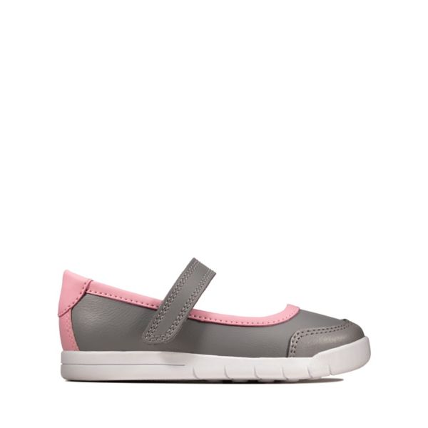 Clarks Girls Emery Halo Toddler Casual Shoes Grey | CA-5782643